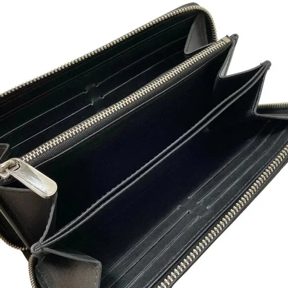 LOUIS VUITTON Zippy Wallet Noir Mahina - Long Wallet 425-081225